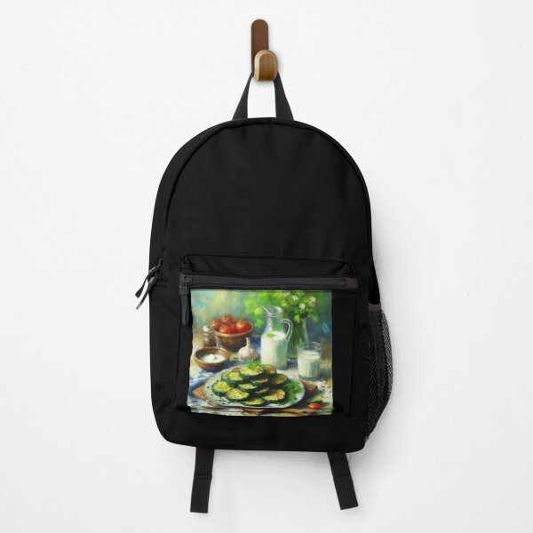 Item preview, Zucchini Fritters Impressionism Art Style designed and sold by artofuniverse.