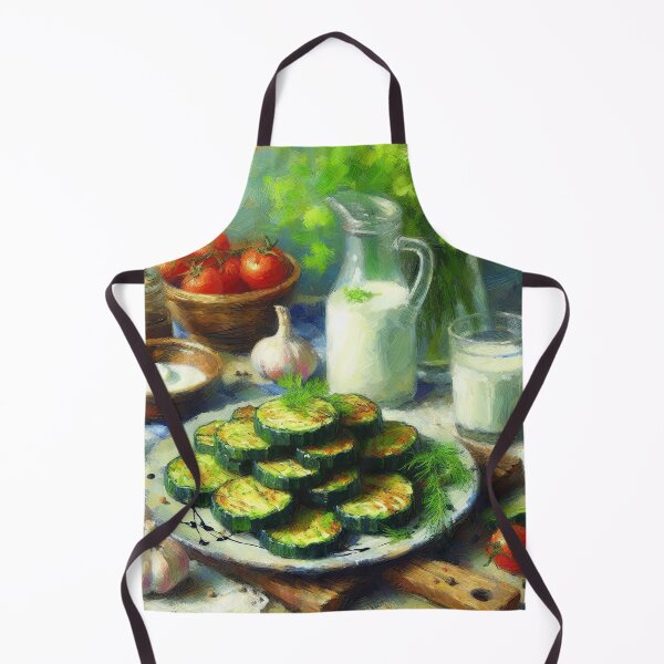Item preview, Zucchini Fritters Impressionism Art Style designed and sold by artofuniverse.