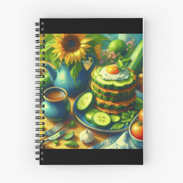 Item preview, Zucchini Fritters Impressionism Art Style designed and sold by artofuniverse.