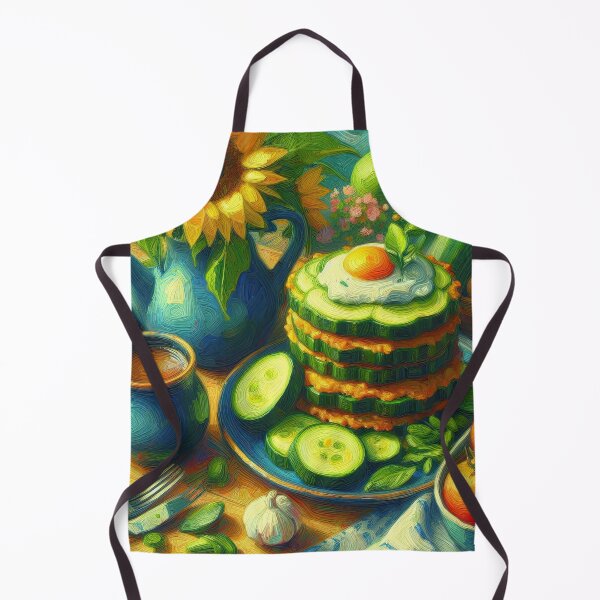 Item preview, Zucchini Fritters Impressionism Art Style designed and sold by artofuniverse.
