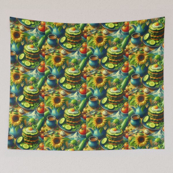 Item preview, Zucchini Fritters Impressionism Art Style designed and sold by artofuniverse.