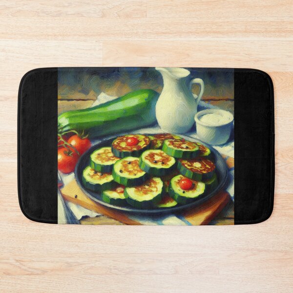 Item preview, Zucchini Fritters Impressionism Art Style designed and sold by artofuniverse.