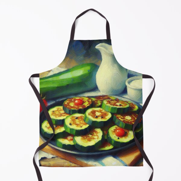 Item preview, Zucchini Fritters Impressionism Art Style designed and sold by artofuniverse.