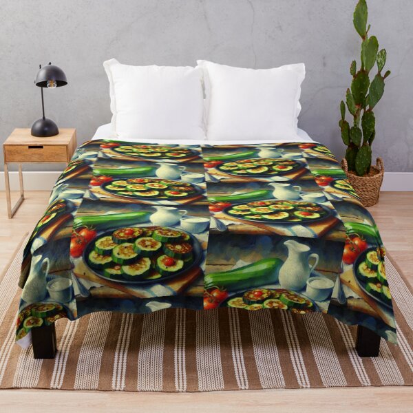 Item preview, Zucchini Fritters Impressionism Art Style designed and sold by artofuniverse.