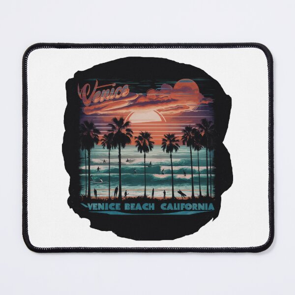 Item preview, Vintage Minimal Retro Travel Design of Venice Beach – Surfing & Sunset designed and sold by pod24.