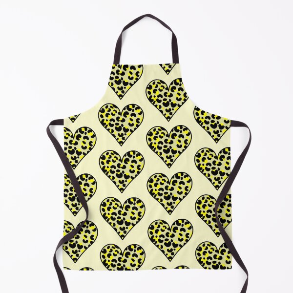 Item preview, Leopard Print Heart - Yellow designed and sold by MrsCreative1.