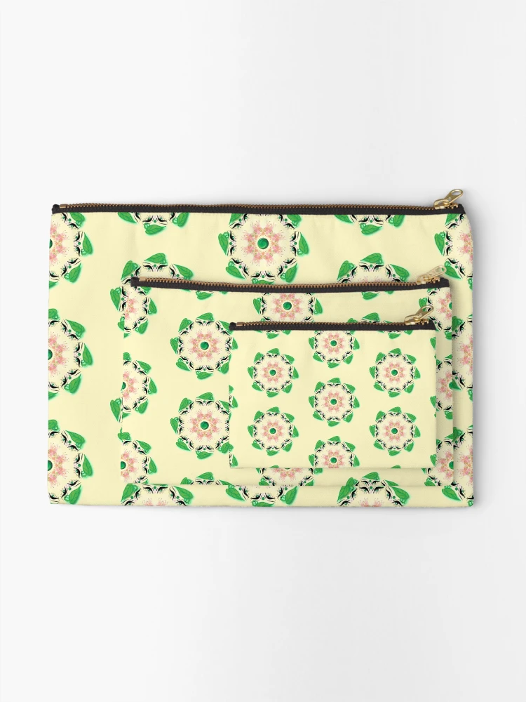 Thumbnail 2 of 4, Zipper Pouch, leaf mandala designed and sold by InfinitePathArt.