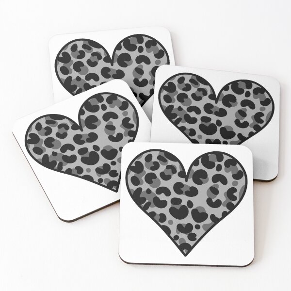 Item preview, leopard Print Heart - Grey  designed and sold by MrsCreative1.