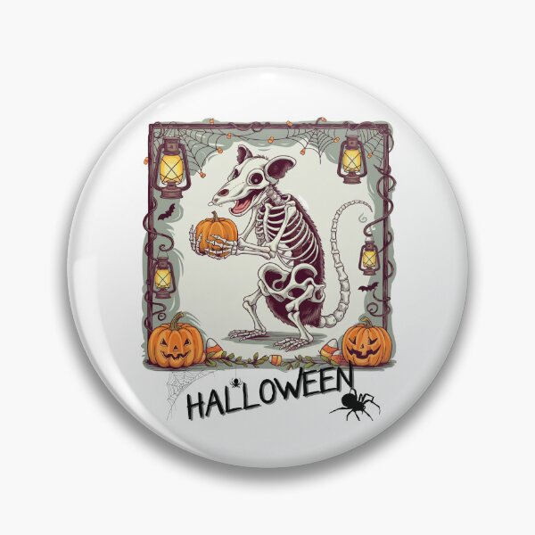 Artikelvorschau, Skelett Opossum Halloween gruseliges Tier entworfen und verkauft von Lunari Prints.
