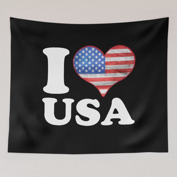 Artikelvorschau, I Love the USA Patriotic entworfen und verkauft von flippinsg.