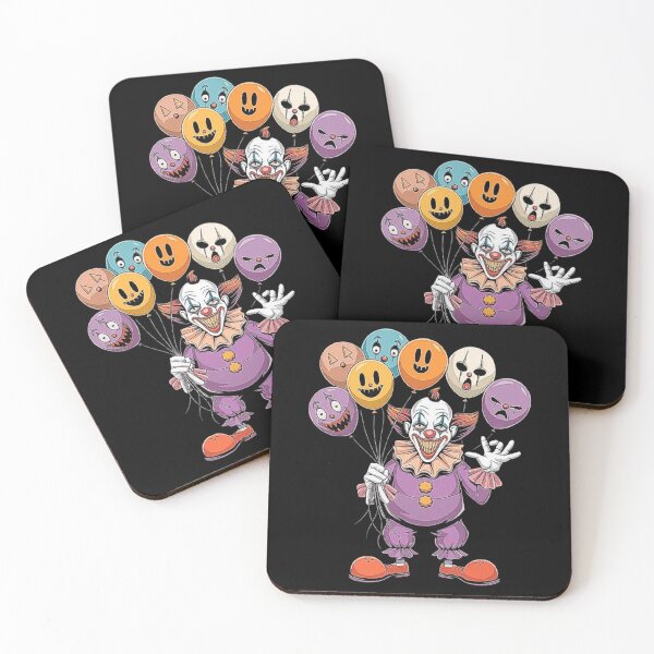 Item preview, Scary Clown with Creepy Balloons - Halloween Horror Art designed and sold by love3617.