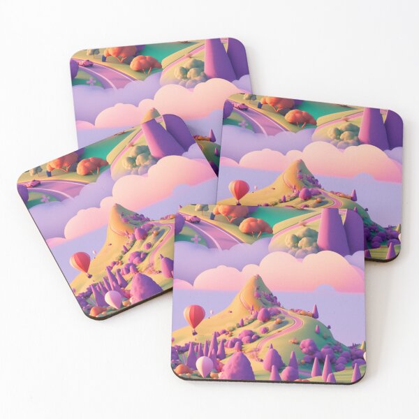 Item preview, Road on a hill, colorful, pattern designed and sold by mind-coloring.