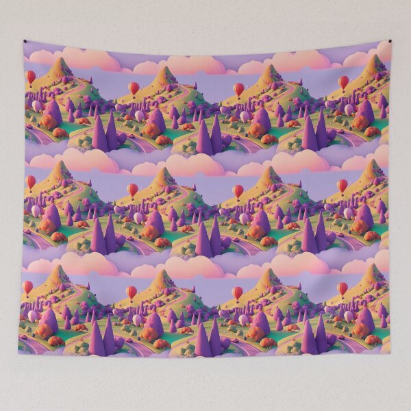 Item preview, Road on a hill, colorful, pattern designed and sold by mind-coloring.