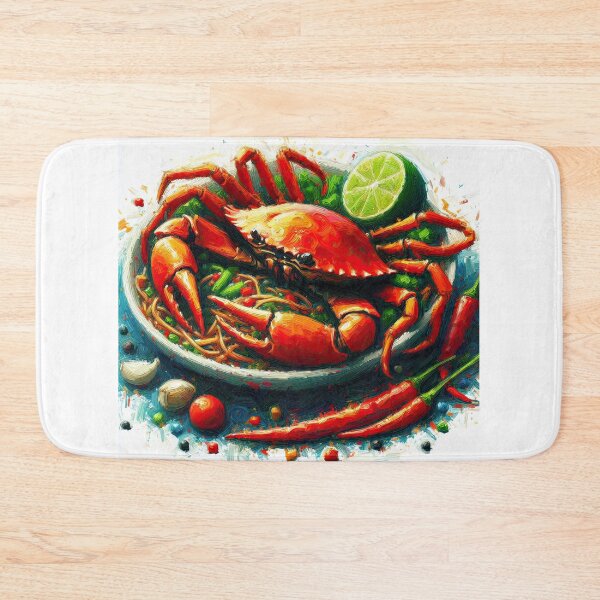 Item preview, Chili Crab Impressionism Art Style designed and sold by artofuniverse.