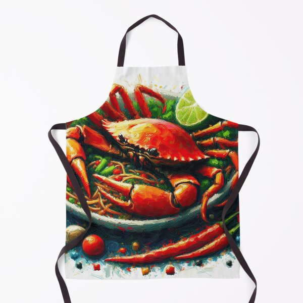 Item preview, Chili Crab Impressionism Art Style designed and sold by artofuniverse.