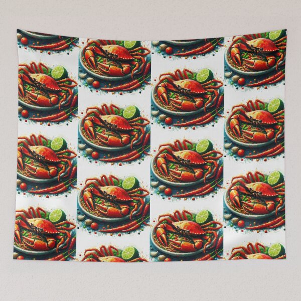 Item preview, Chili Crab Impressionism Art Style designed and sold by artofuniverse.