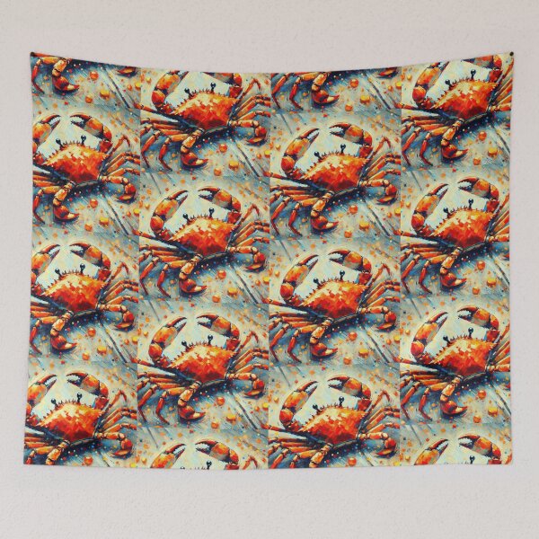 Item preview, Chili Crab Impressionism Art Style designed and sold by artofuniverse.