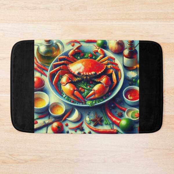 Item preview, Chili Crab Impressionism Art Style designed and sold by artofuniverse.