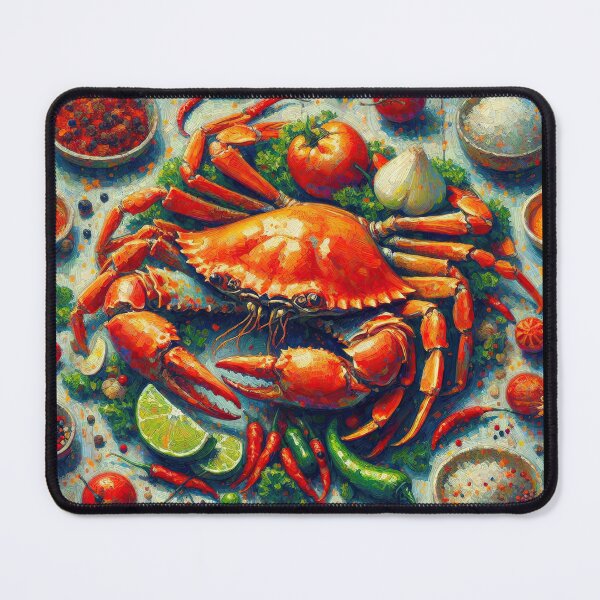 Item preview, Chili Crab Impressionism Art Style designed and sold by artofuniverse.