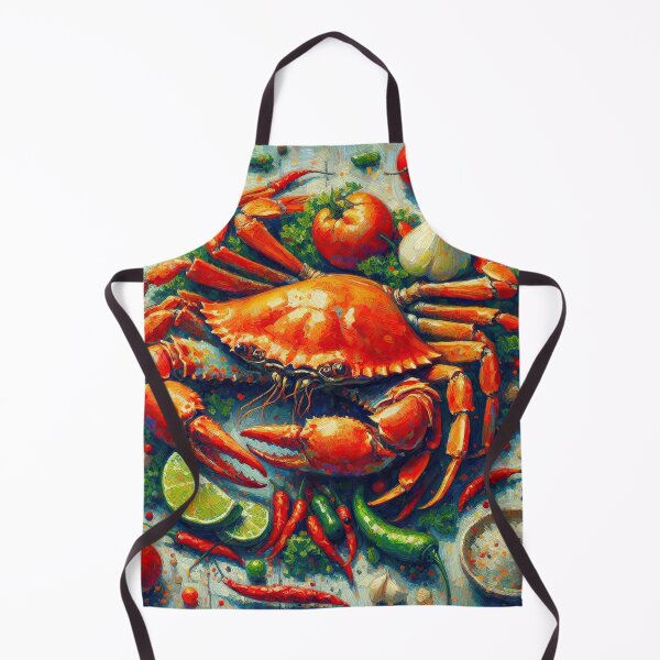 Item preview, Chili Crab Impressionism Art Style designed and sold by artofuniverse.