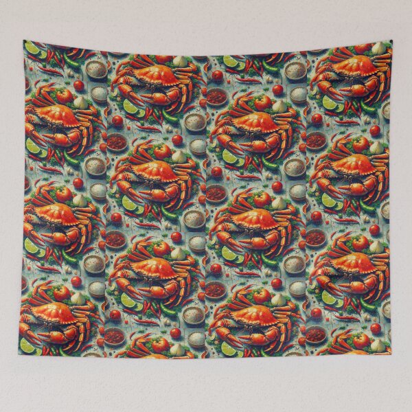 Item preview, Chili Crab Impressionism Art Style designed and sold by artofuniverse.