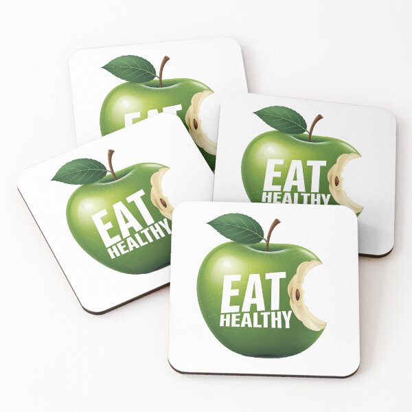 Item preview, Eat Healthy - Fresh Green Apple with Motivational Message designed and sold by Art for Every Person.