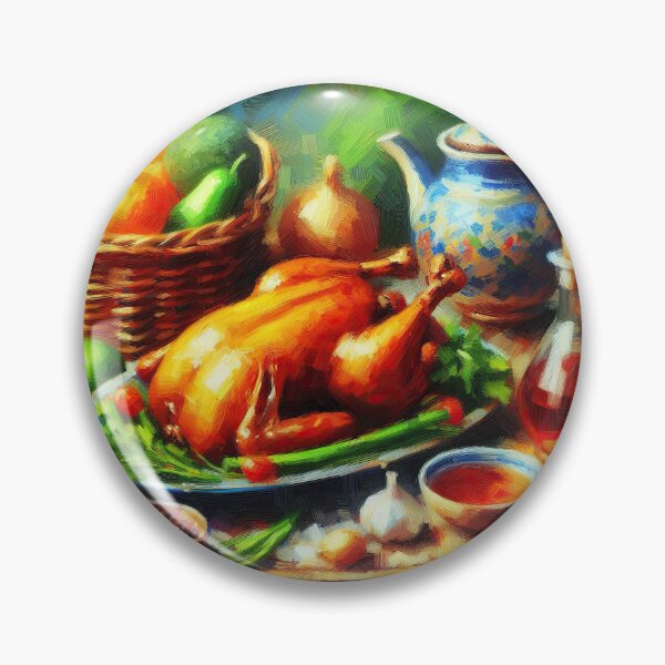 Item preview, Roasted Duck Impressionism Art Style designed and sold by artofuniverse.