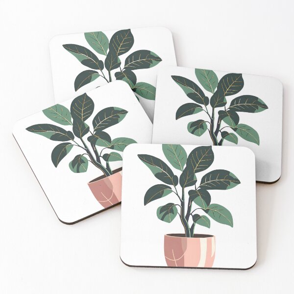 Item preview, Rubber Plant In Pastel Colors. designed and sold by DotisDreams.