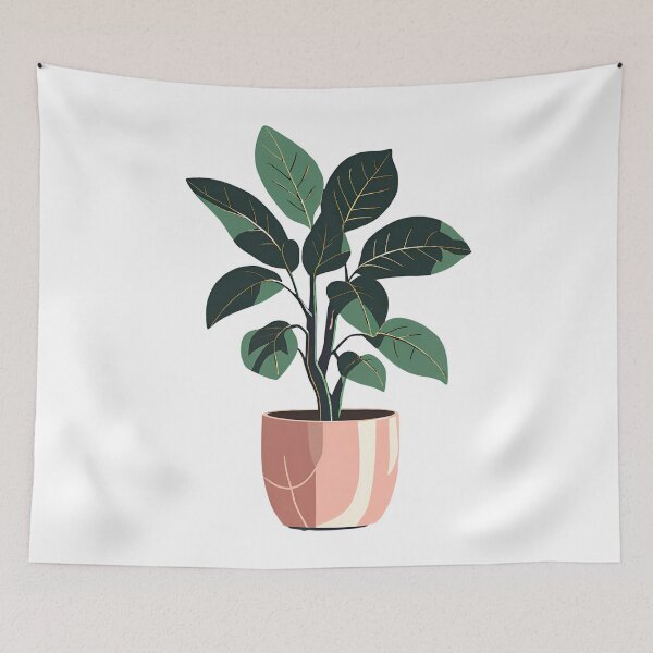 Item preview, Rubber Plant In Pastel Colors. designed and sold by DotisDreams.