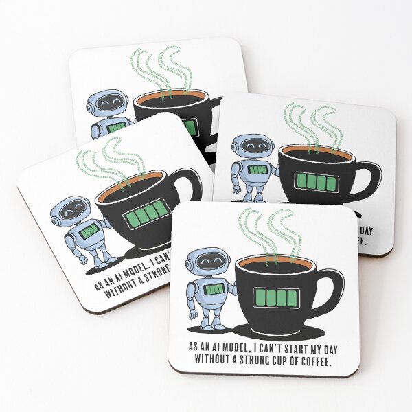 Item preview, AI Powered by Coffee: Morning Reboot designed and sold by Code  Monkeys.