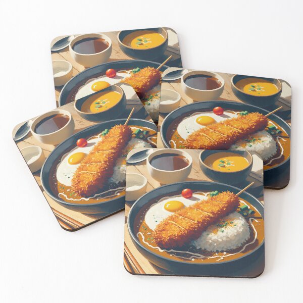 Item preview, Katsu Curry Impressionism Art Style designed and sold by artofuniverse.