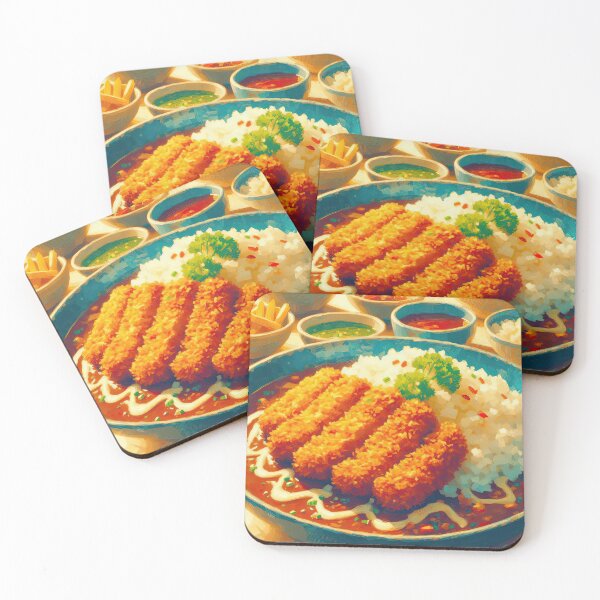 Item preview, Katsu Curry Impressionism Art Style designed and sold by artofuniverse.