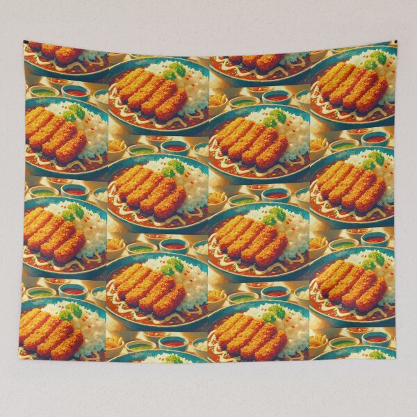 Item preview, Katsu Curry Impressionism Art Style designed and sold by artofuniverse.