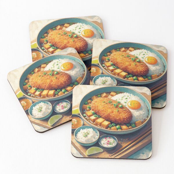 Item preview, Katsu Curry Impressionism Art Style designed and sold by artofuniverse.