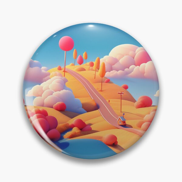 Item preview, Road on a hill, colorful, pattern designed and sold by mind-coloring.