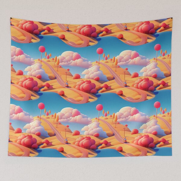 Item preview, Road on a hill, colorful, pattern designed and sold by mind-coloring.