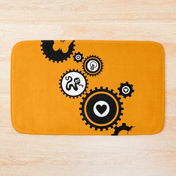 Item preview, Copy of Gears orange art design - Youthful and fun design that reflects the gears in your head in full steam ahead action! designed and sold by amoreternoshop.