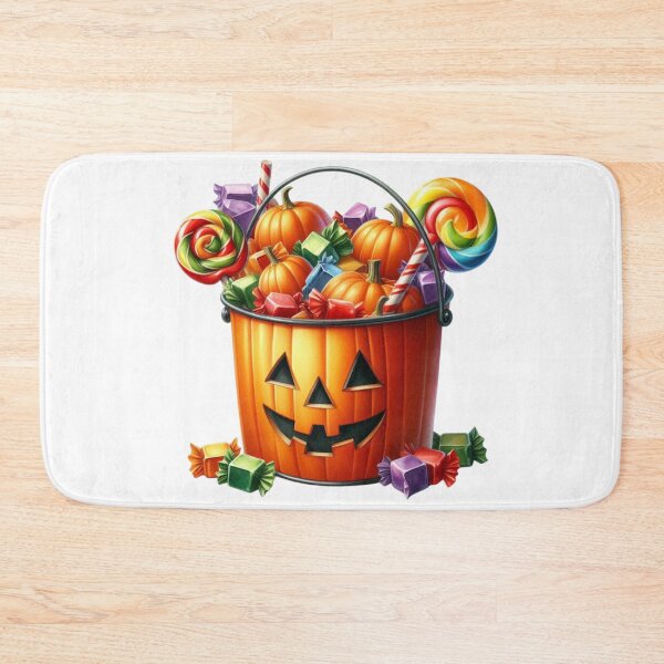 Item preview, HALLOWEEN PUMPKIN BUCKET WITH CANDYS designed and sold by AJCIShop.