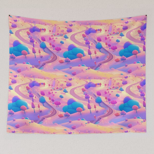 Item preview, Road on a hill, colorful, pattern designed and sold by mind-coloring.