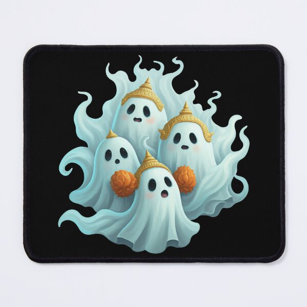 Item preview, Cute ghosts in Thai traditional costumes celebrate Halloween with festive charm designed and sold by prkpuriku.