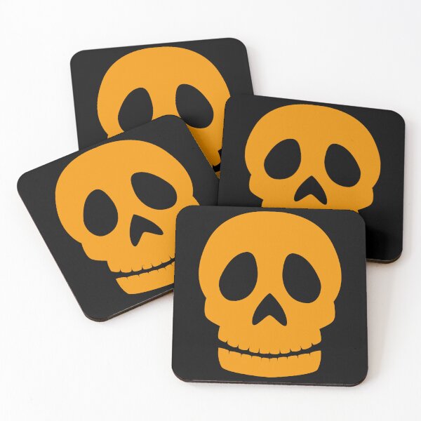 Item preview, Orange Cartoon Skull designed and sold by galaxydaydreams.