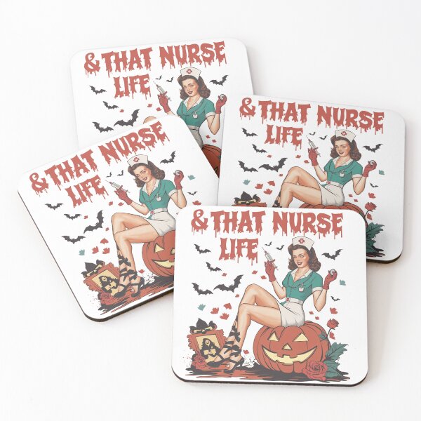 Item preview,  That Nurse Life - Halloween Nurse and Pumpkin designed and sold by Print Magic Gallery⭐⭐⭐⭐⭐.
