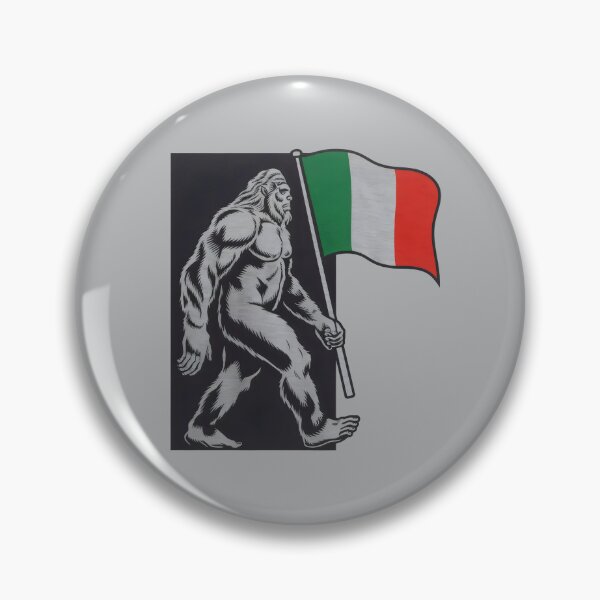 Item preview, Bigfoot holding an Italian flag designed and sold by Firas Aljazzar.