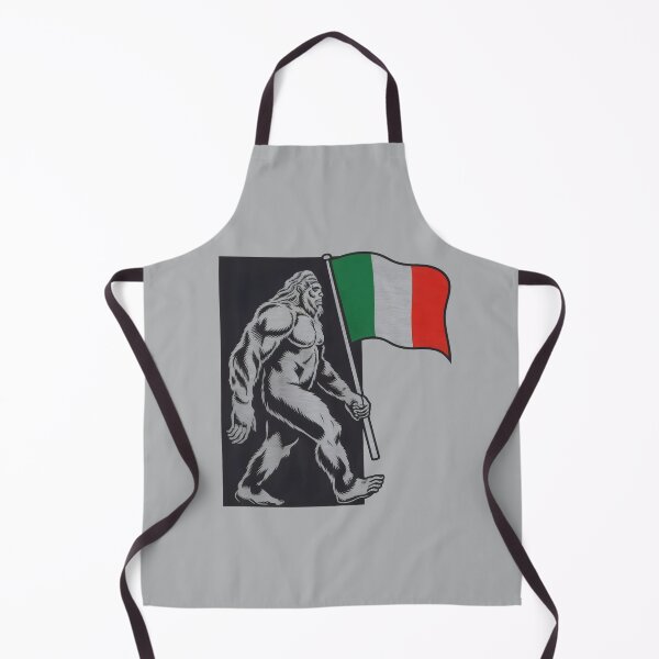 Item preview, Bigfoot holding an Italian flag designed and sold by Firas Aljazzar.