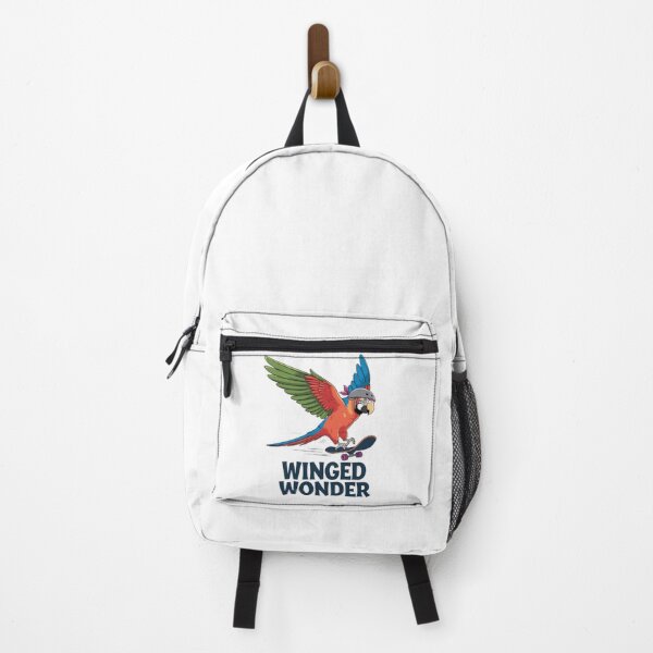 Item preview, Winged Wonder: Playful Parrot on a Skateboard designed and sold by Petpixy.