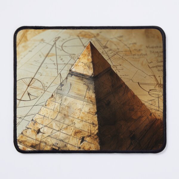 Item preview, Mysterious pyramids in architectural sketch style designed and sold by Piotrek0001.