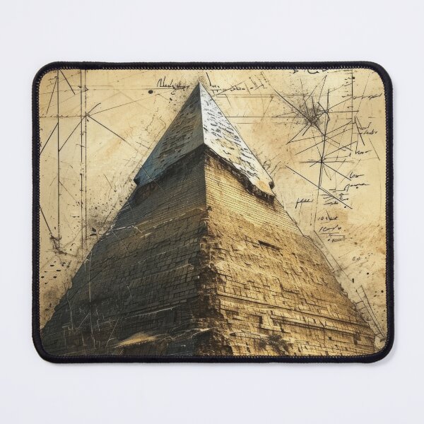Item preview, Mysterious pyramids in architectural sketch style designed and sold by Piotrek0001.