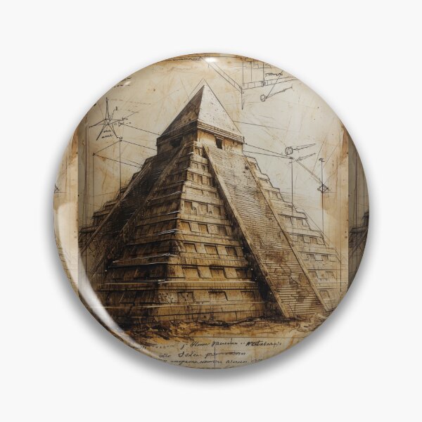 Artikelvorschau, Geheimnisvolle Pyramiden im Architektur-Skizzen-Stil entworfen und verkauft von Piotrek0001.