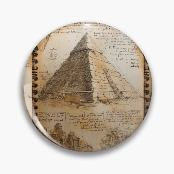 Item preview, Mysterious pyramids in architectural sketch style designed and sold by Piotrek0001.