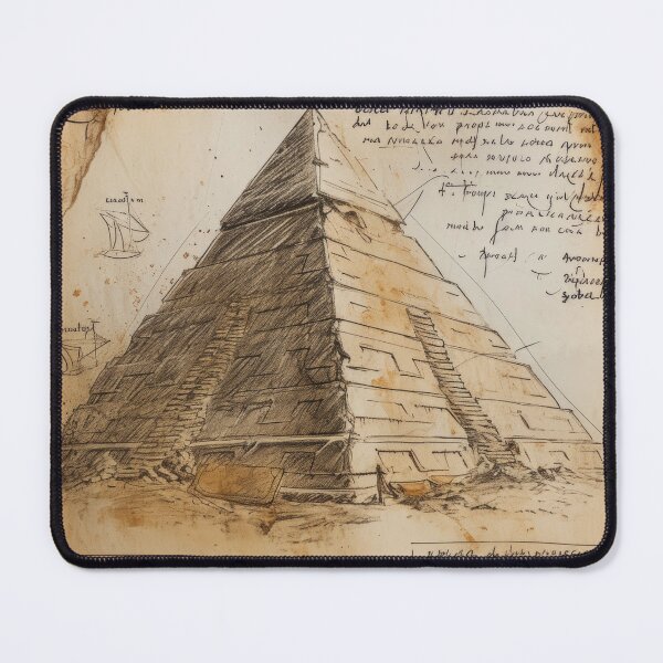 Item preview, Mysterious pyramids in architectural sketch style designed and sold by Piotrek0001.